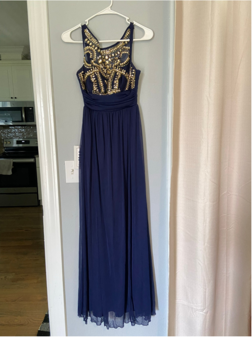 B. Darlin blue and gold dress, size 1/2 - Picture 6 of 6